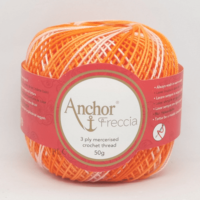 Anchor Freccia Multicolour No.6 Crochet Cotton 9430 Tangerine