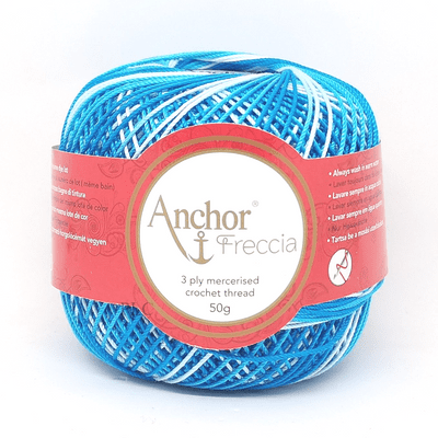 Anchor Freccia Multicolour No.6 Crochet Cotton 9433 Kingfisher