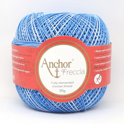 Anchor Freccia Multicolour No.6 Crochet Cotton 9434 Blue