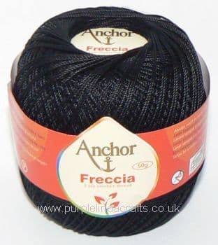 Anchor Freccia No.12 Crochet Cotton 403 Black