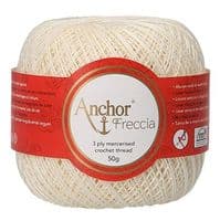Anchor Freccia No.12 Crochet Cotton 6650 Cream 50g