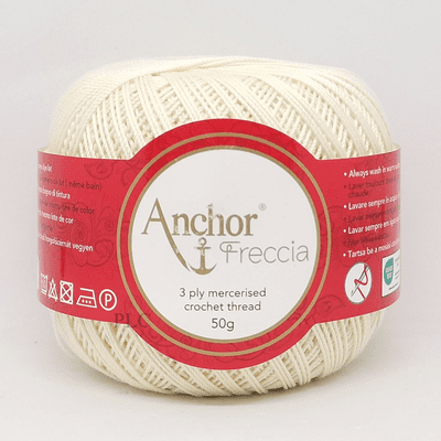 Anchor Freccia No.12 Crochet Cotton 6650 Cream 50g
