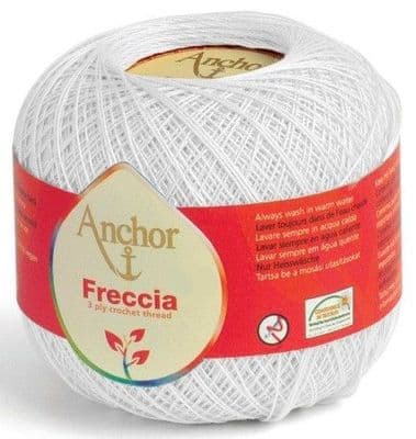 Anchor Freccia No.12 Crochet Cotton 7901 White 200g