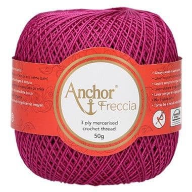 Anchor Freccia No.12 Crochet Cotton 89 Deep Fuschia