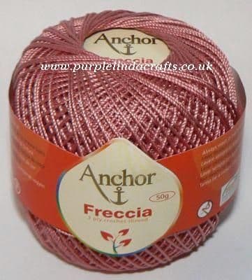 Anchor Freccia No.12 Crochet Cotton 895 Vintage Rose