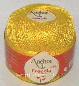 Anchor Freccia No.16 Crochet Cotton 0290 Yellow