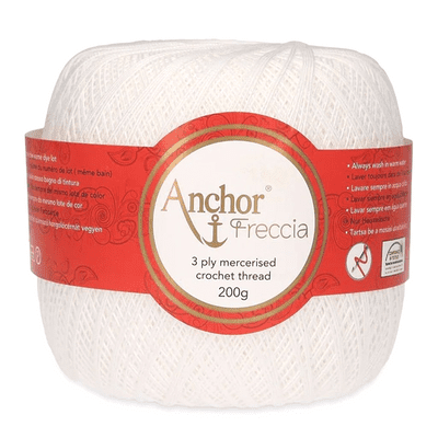 Anchor Freccia No.16 Crochet Cotton 7901 White 200g