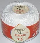 Anchor Freccia No.25 Crochet Cotton 7901 White 50g