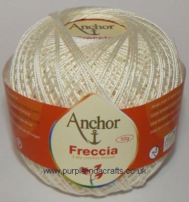 Anchor Freccia No.8 Crochet Cotton 6650 Cream