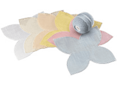 Anchor Home Fabric Shapes Patchwork Crochet LOTUS White 001