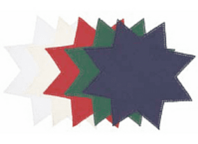 Anchor Home Fabric Shapes Patchwork Crochet STAR Beige 926