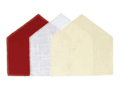 Anchor Home Patchwork Crochet Fabric Shapes HOUSE White 001