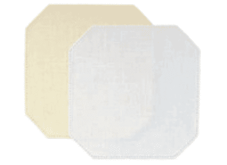 Anchor Home Patchwork Crochet Fabric Shapes SQUARE White 001 (cut corners)