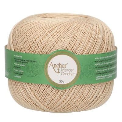 Anchor Mercer No.40 Crochet Cotton 387 Beige 50g