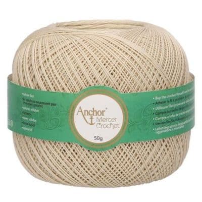 Anchor Mercer No.40 Crochet Cotton 390 Ecru