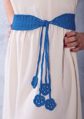 Anchor Metallic Crochet Belt FREE