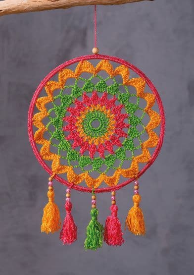 Anchor Metallic Crochet Dreamcatcher Sunny FREE