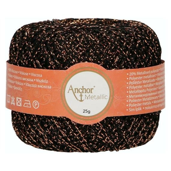 Anchor Metallic Crochet No.5 Thread 316 Bronze