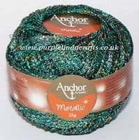 Anchor Metallic Crochet No.5 Thread 332 Green Multi