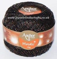 Anchor Metallic Crochet No.5 Thread 340 Brown