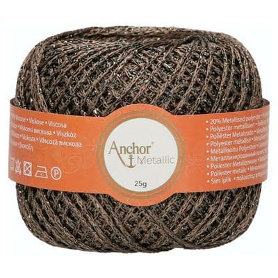 Anchor Metallic Crochet No.5 Thread 338 Mink DISCONTINUED
