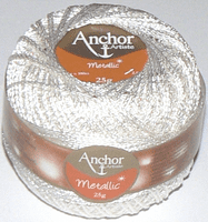 Anchor Metallic Crochet Thread No.5 - 304 White