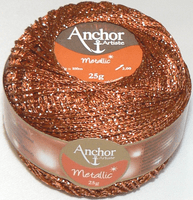 Anchor Metallic Crochet Thread No.5 - 314 Copper