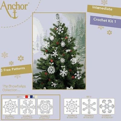 Anchor Snowflake Crochet Kit 1 White 7001