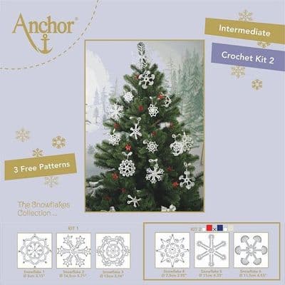 Anchor Snowflake Crochet Kit 2 Navy