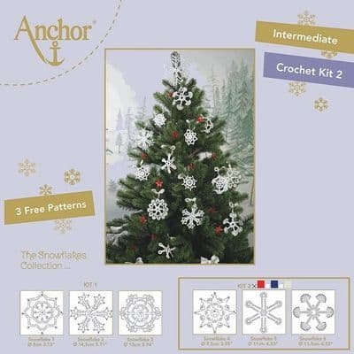 Anchor Snowflake Crochet Kit 2 RED