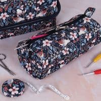 Blossom Birds Floral Crochet Hook Storage Case