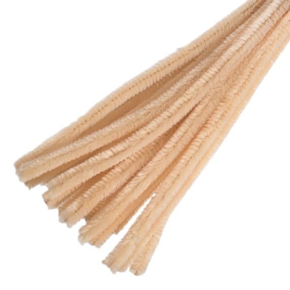 Chenille Wires 12mm x 30cm BEIGE