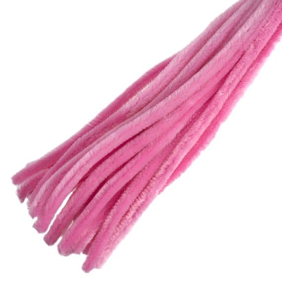 Chenille Wires 12mm x 30cm PINK