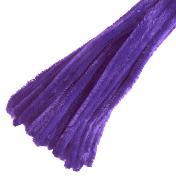 Chenille Wires 12mm x 30cm PURPLE