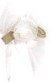 Chiffon Bow With Rose 815 Cream