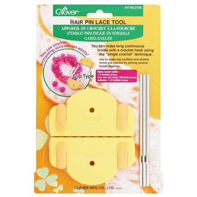 Clover HAIR PIN LACE TOOL Hairpin Crochet