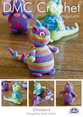 DMC Amigurumi Dinosaurs Crochet Pattern 14899L/2