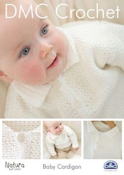 DMC Baby CARDIGAN Crochet Pattern 15044