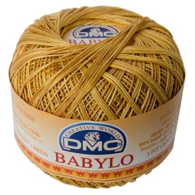 DMC BABYLO Crochet Cotton No.10 111 Brown Multi