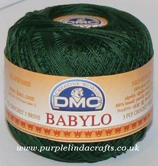 DMC BABYLO Crochet Cotton No.10 890 Dk Green