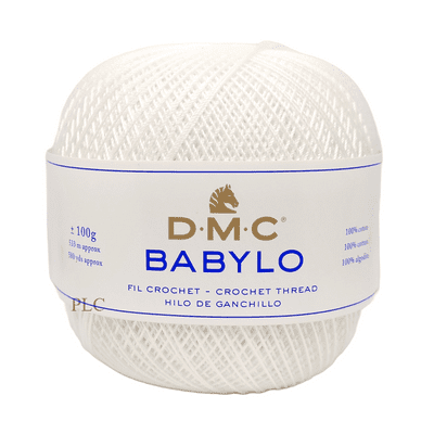 DMC Babylo Crochet Cotton No.10 B5200 White 100g