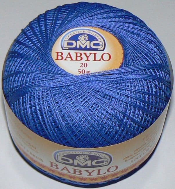 DMC BABYLO Crochet Cotton No 20 482 BLUE