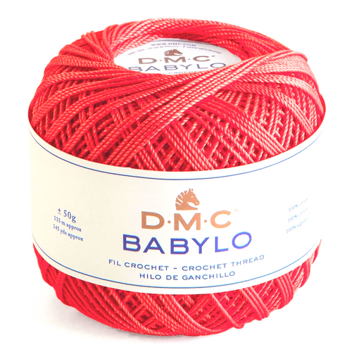 DMC BABYLO Crochet Cotton No 20 666 Bright Red