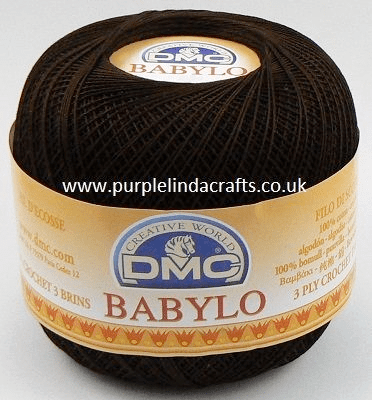 DMC Babylo Crochet Cotton No.30 3371 DARK BROWN