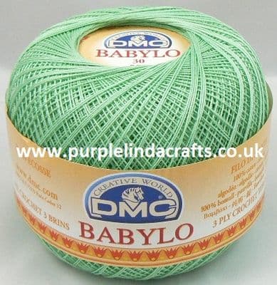DMC Babylo Crochet Cotton No.30 508 MINTY GREEN