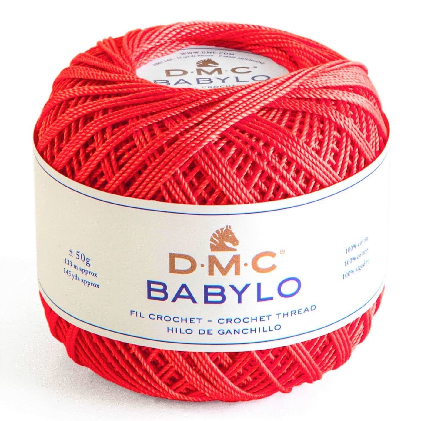 DMC Babylo Crochet Cotton No 30 666 Red