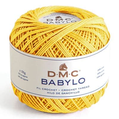DMC Babylo Crochet Cotton No.30 743 Yellow