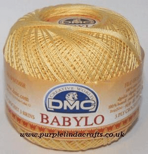 DMC Babylo Crochet Cotton No.30 745 Pale Yellow