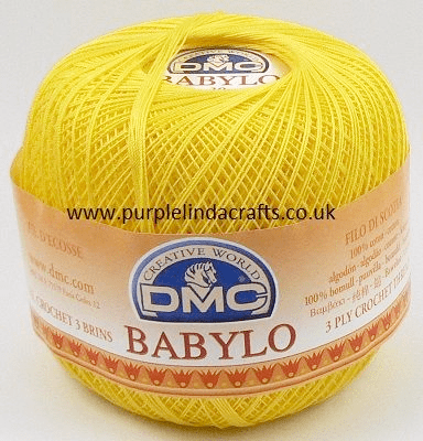 DMC Babylo Crochet Cotton No.30 973 YELLOW