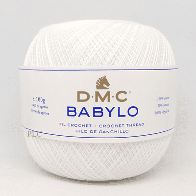 DMC Babylo No.30 Crochet Cotton - B5200 White